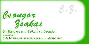 csongor zsakai business card